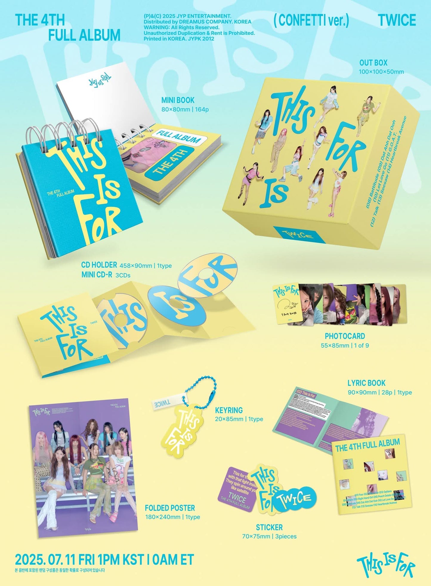 TWICE - THIS IS FOR 4TH FULL ALBUM CONFETTI VER